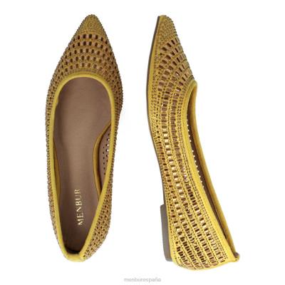 Menbur mujer bonorva 204L3261 zapato casual elegante amarillo