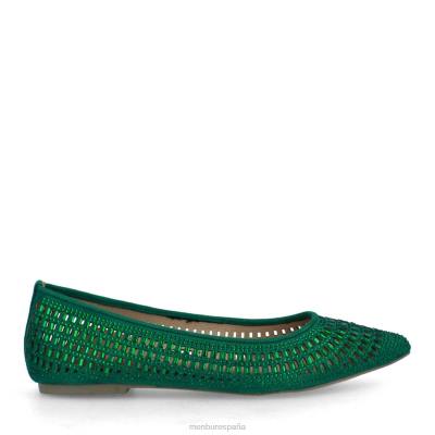 Menbur mujer bonorva 204L3262 zapato casual elegante verde