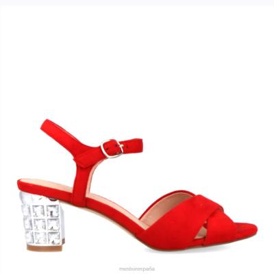 Menbur mujer borgata 204L498 zapato casual elegante rojo