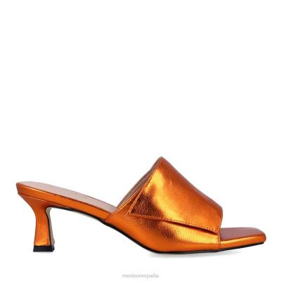 Menbur mujer borso 204L3539 zapato casual elegante naranja