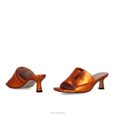 Menbur mujer borso 204L3539 zapato casual elegante naranja