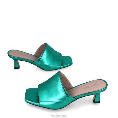 Menbur mujer borso 204L3540 zapato casual elegante verde