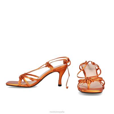 Menbur mujer bosconero 204L3106 zapato casual elegante naranja