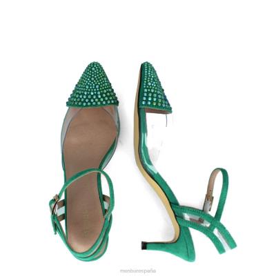 Menbur mujer braulines 204L232 zapato casual elegante verde