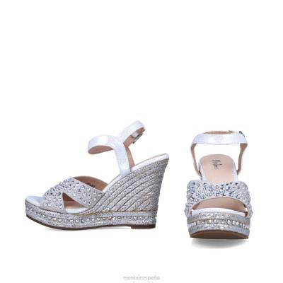 Menbur mujer breuil 204L3076 zapato casual elegante plata