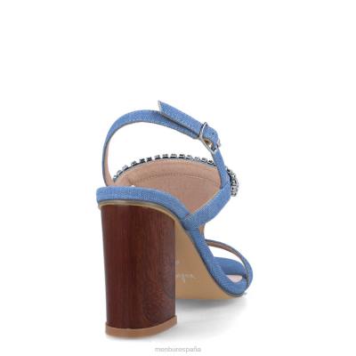 Menbur mujer bronce 204L246 zapato casual elegante azul claro