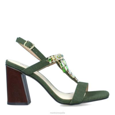 Menbur mujer bronce 204L3093 zapato casual elegante verde