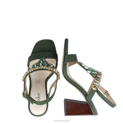 Menbur mujer bronce 204L3093 zapato casual elegante verde