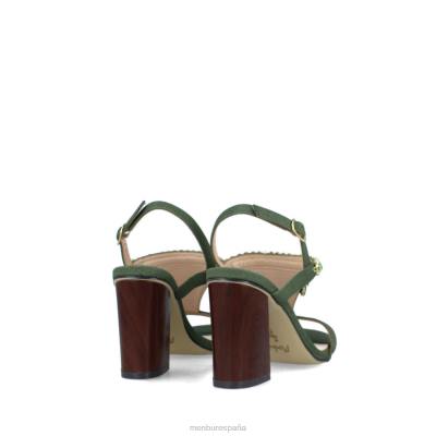 Menbur mujer bronce 204L3093 zapato casual elegante verde