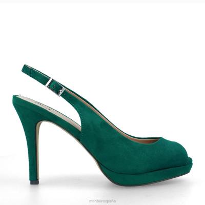 Menbur mujer busana 204L299 zapato casual elegante verde