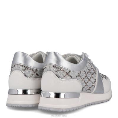 Menbur mujer cadarese 204L538 zapato casual elegante plata