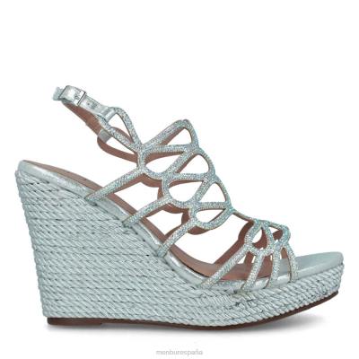 Menbur mujer cadore 204L3643 zapato casual elegante plata