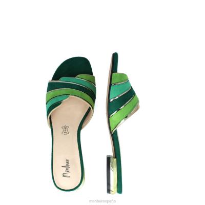 Menbur mujer calíbano 204L286 zapato casual elegante verde