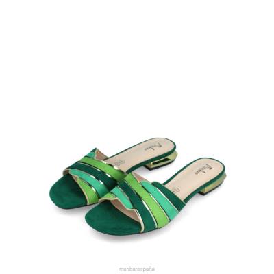 Menbur mujer calíbano 204L286 zapato casual elegante verde