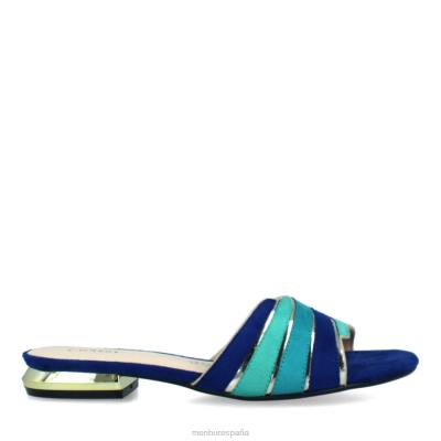 Menbur mujer calíbano 204L3172 zapato casual elegante azul medio