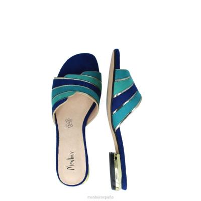 Menbur mujer calíbano 204L3172 zapato casual elegante azul medio