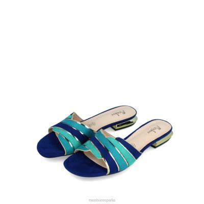 Menbur mujer calíbano 204L3172 zapato casual elegante azul medio