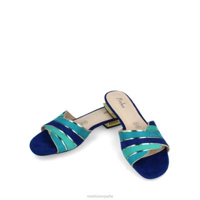 Menbur mujer calíbano 204L3172 zapato casual elegante azul medio