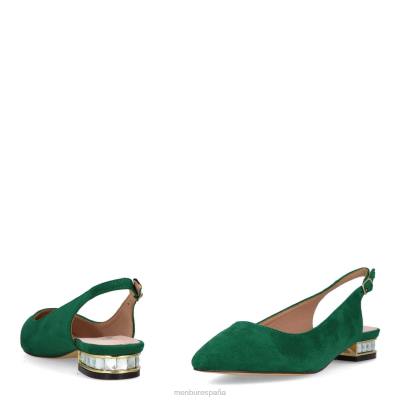 Menbur mujer calamia 204L3269 zapato casual elegante verde