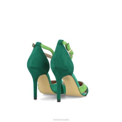 Menbur mujer calcinado 204L3132 zapato casual elegante verde