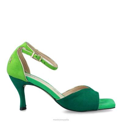 Menbur mujer calolzio 204L3110 zapato casual elegante verde