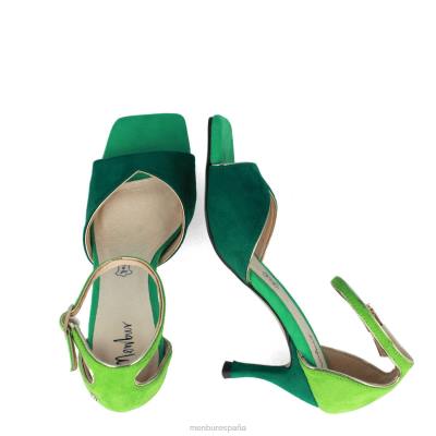 Menbur mujer calolzio 204L3110 zapato casual elegante verde