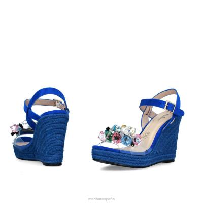 Menbur mujer caminetto 204L3633 zapato casual elegante azul medio