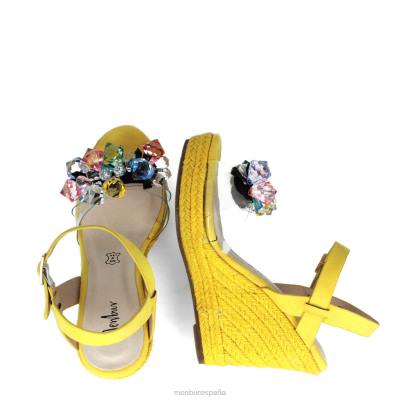 Menbur mujer caminetto 204L551 zapato casual elegante amarillo