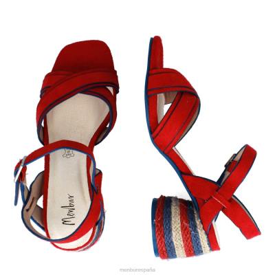 Menbur mujer camona 204L3594 zapato casual elegante rojo