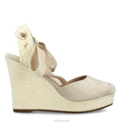 Menbur mujer campiano 204L3225 zapato casual elegante beige