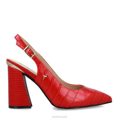 Menbur mujer campof 204L3142 zapato casual elegante rojo