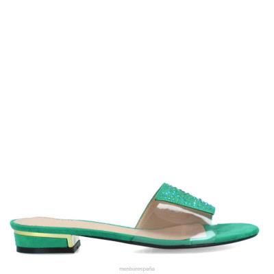 Menbur mujer campoformio 204L484 zapato casual elegante verde