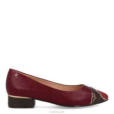 Menbur mujer canedo 204L3383 zapato casual elegante rojo