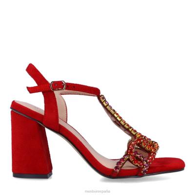 Menbur mujer canigliari 204L247 zapato casual elegante rojo