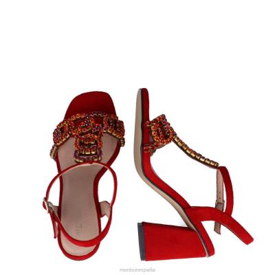 Menbur mujer canigliari 204L247 zapato casual elegante rojo