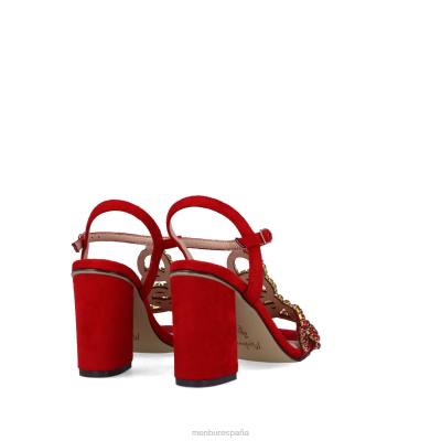 Menbur mujer canigliari 204L247 zapato casual elegante rojo