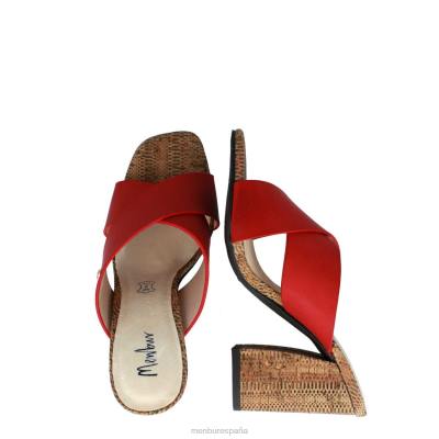 Menbur mujer cantiano 204L217 zapato casual elegante rojo