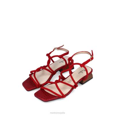 Menbur mujer capitoné 204L3547 zapato casual elegante rojo