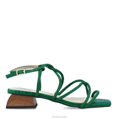 Menbur mujer capitoné 204L3548 zapato casual elegante verde