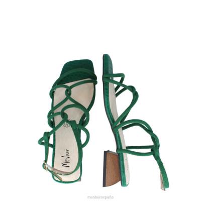 Menbur mujer capitoné 204L3548 zapato casual elegante verde