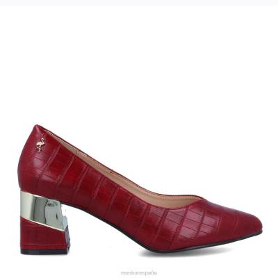 Menbur mujer cappostrado 204L3377 zapato casual elegante rojo