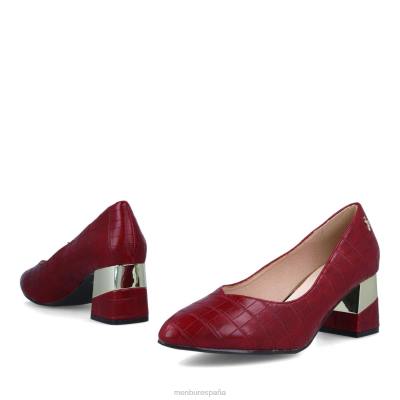 Menbur mujer cappostrado 204L3377 zapato casual elegante rojo