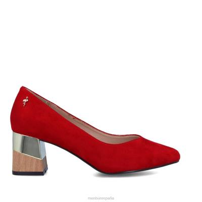 Menbur mujer caprón 204L399 zapato casual elegante rojo