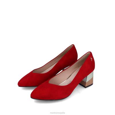 Menbur mujer caprón 204L399 zapato casual elegante rojo