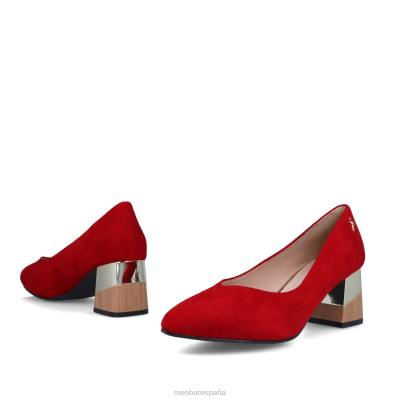 Menbur mujer caprón 204L399 zapato casual elegante rojo