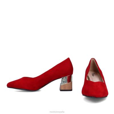 Menbur mujer caprón 204L399 zapato casual elegante rojo