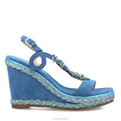 Menbur mujer ceppaloni 204L216 zapato casual elegante azul claro