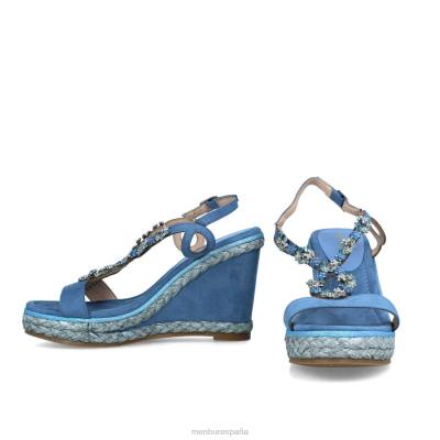 Menbur mujer ceppaloni 204L216 zapato casual elegante azul claro