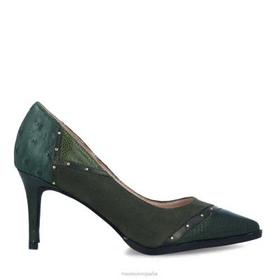 Menbur mujer cerbaro 204L3375 zapato casual elegante verde