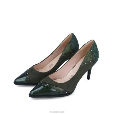 Menbur mujer cerbaro 204L3375 zapato casual elegante verde